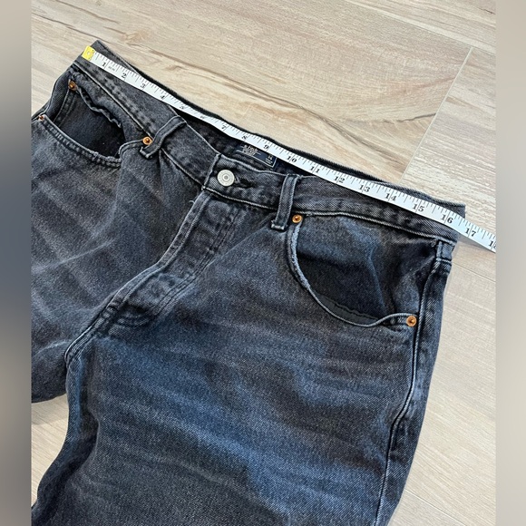 Abercrombie & Fitch Black Jean Shorts Size 32 - Picture 8 of 10